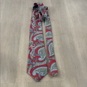 Sheaf & Taber Red and Blue Paisley Tie